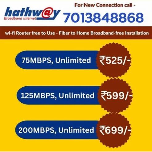 Hathway Broadband Call 7013848868
